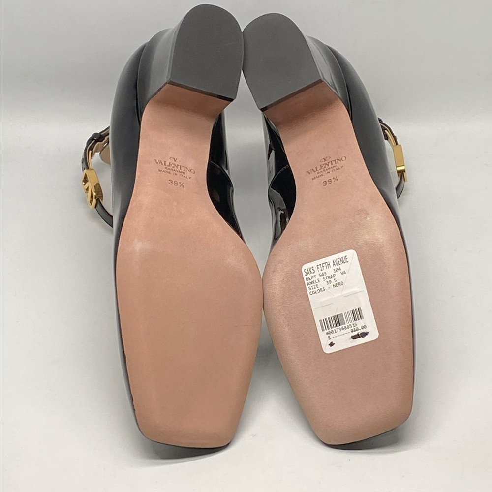Valentino Garavani Patent Leather Ankle Strap Pumps size 39.5 - Picture 12 of 13